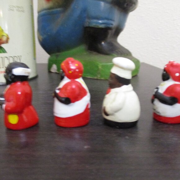 FINAL SALE! Vintage‎ Thimble Collection 4 Black Americana, chef, bakers, etc - Picture 2 of 7
